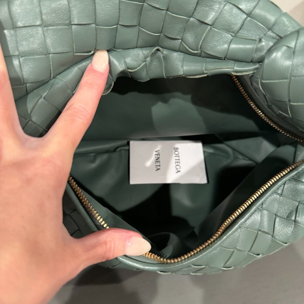 Bottega Veneta Teen Jodie Handbag-Aloe Green - Picture 3 of 5